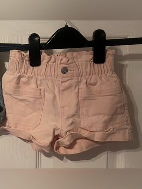 George Toddler Girls Paperbag Waist Shorts Size 3T Blush Pink
